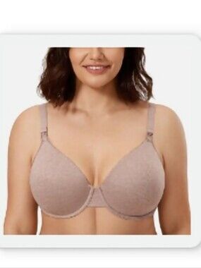 Gratlin Underwire Bra in Light Taupe Mauve 42c Clip Nursing Maternity